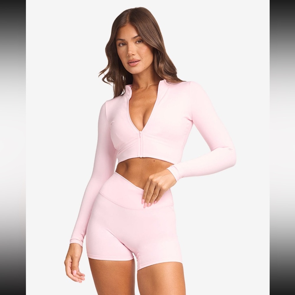 Crop Shop Boutique Serenity Sculpt Zip Jacket